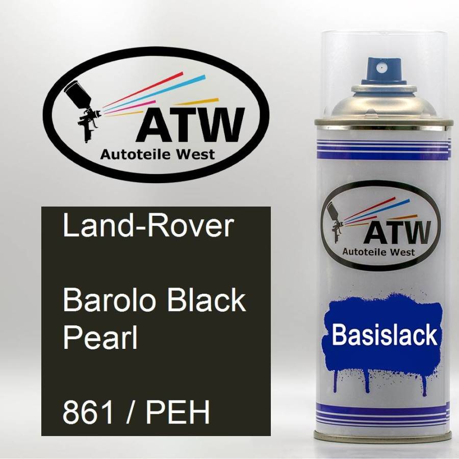 Land-Rover, Barolo Black Pearl, 861 / PEH: 400ml Sprühdose, von ATW Autoteile West.